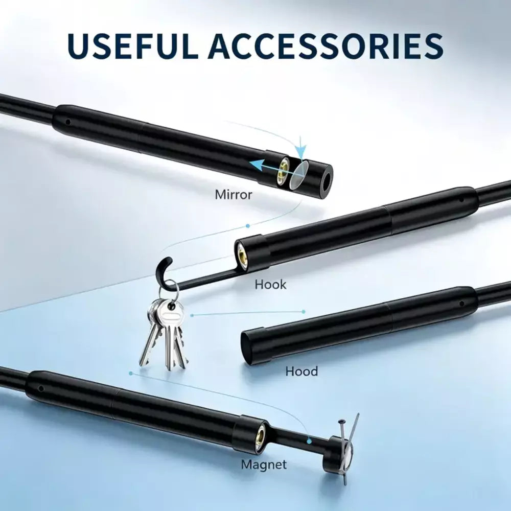 HD Borescope Inspection Camera – IP67 Waterproof Endoscope for Car & Home Repair