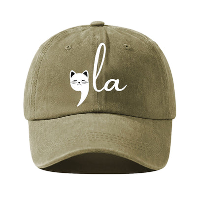 Childless Cat Lady La Print Hat