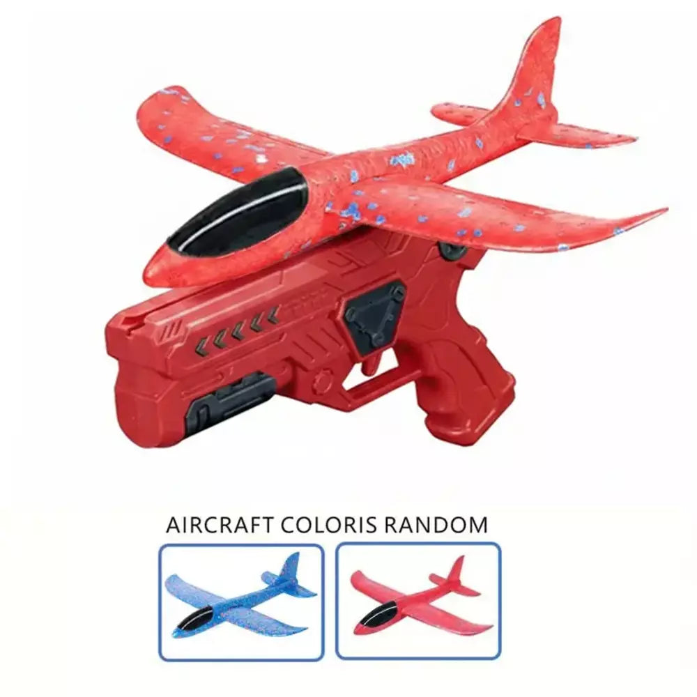 Foam airplane launcher toy gift for boys and girls
