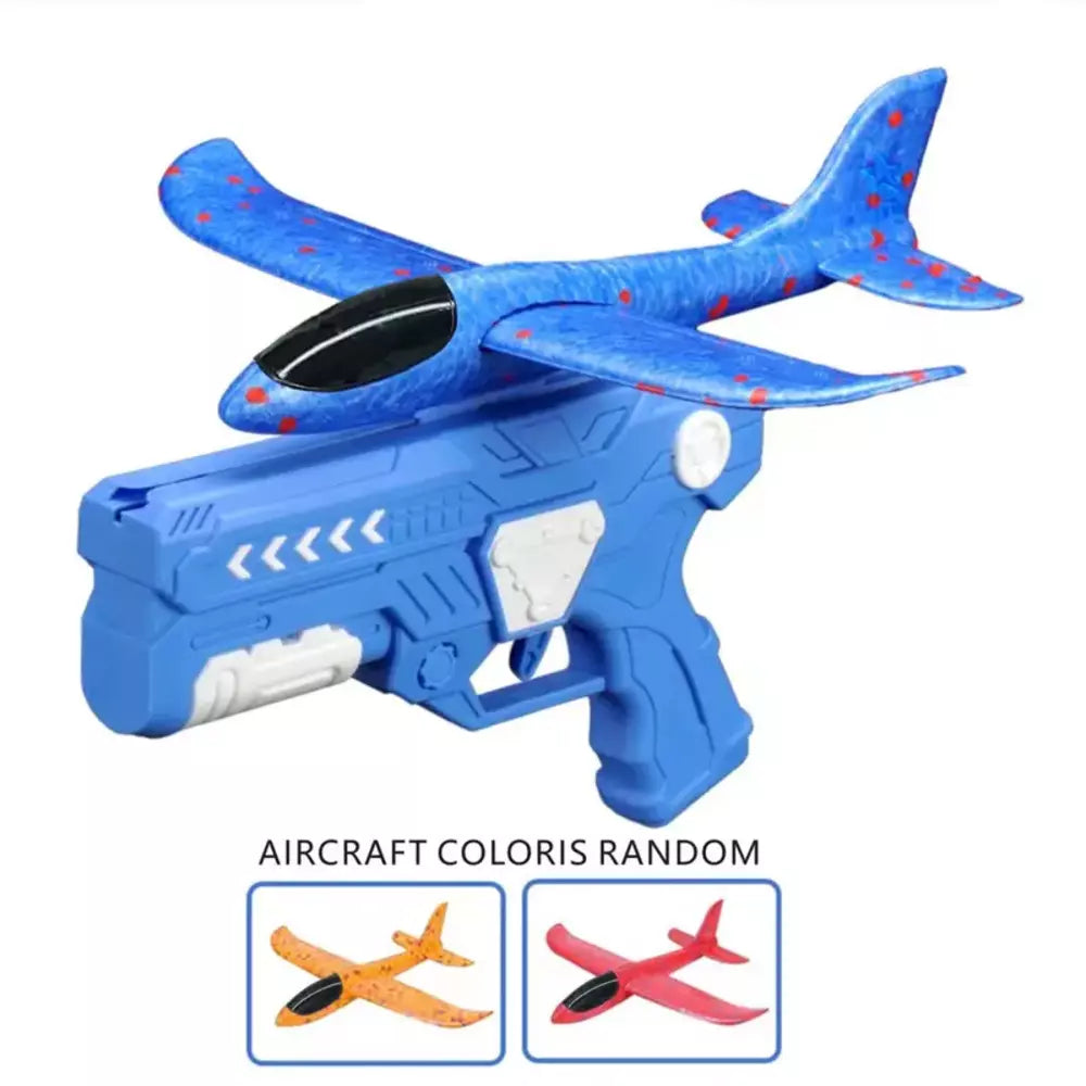 Colorful foam airplane toy set for kids outdoor play