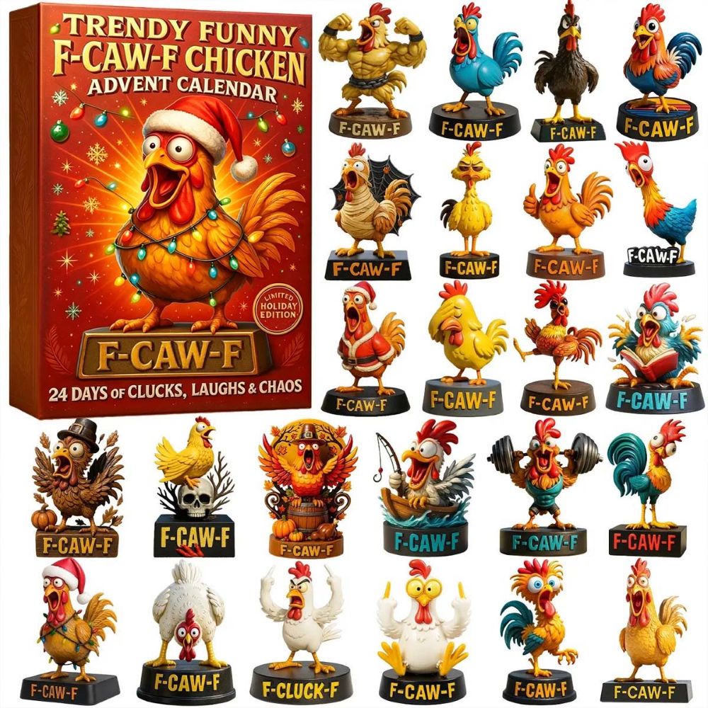 🎅🐔 Funny F-Caw-F Chicken Advent Calendar