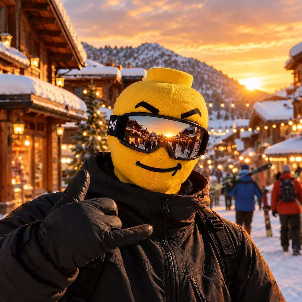 Funny printed balaclava for skiing and winter adventures