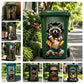 Creative Trash Can Sticker with Colourful Cartoon