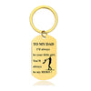 You'll Always Be My Hero - Inspirational Keychain - A907