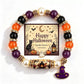Halloween Beaded Bracelet | Witch Hat Cat Pumpkin Stretch Gift