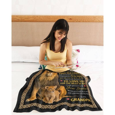 I Love You - A387 - Lion Premium Blanket