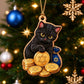 Hanukkah Cat Acrylic Ornament