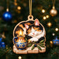 Hanukkah Cat Acrylic Ornament