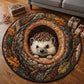 Hedgehog In The Hollow Round Rug - HR001