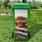 Creative Trash Can Sticker with Colourful Cartoon