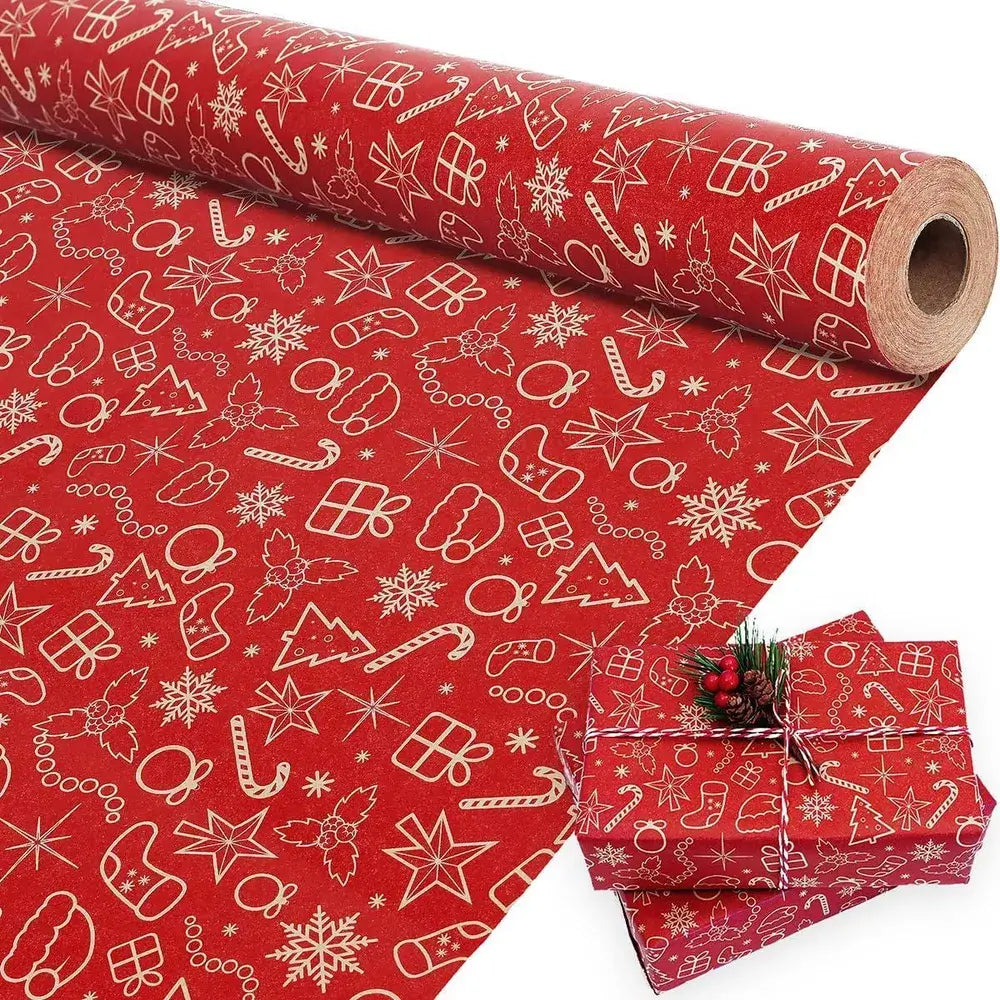 Christmas Gift Wrapping Paper Roll – Multiple Holiday Designs