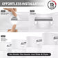 Hookless shower curtain design with convenient press-stud installation