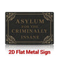 "Don’t Say It Too Fast" Metal Sign - Humor Rebus Joke Tin Plaque