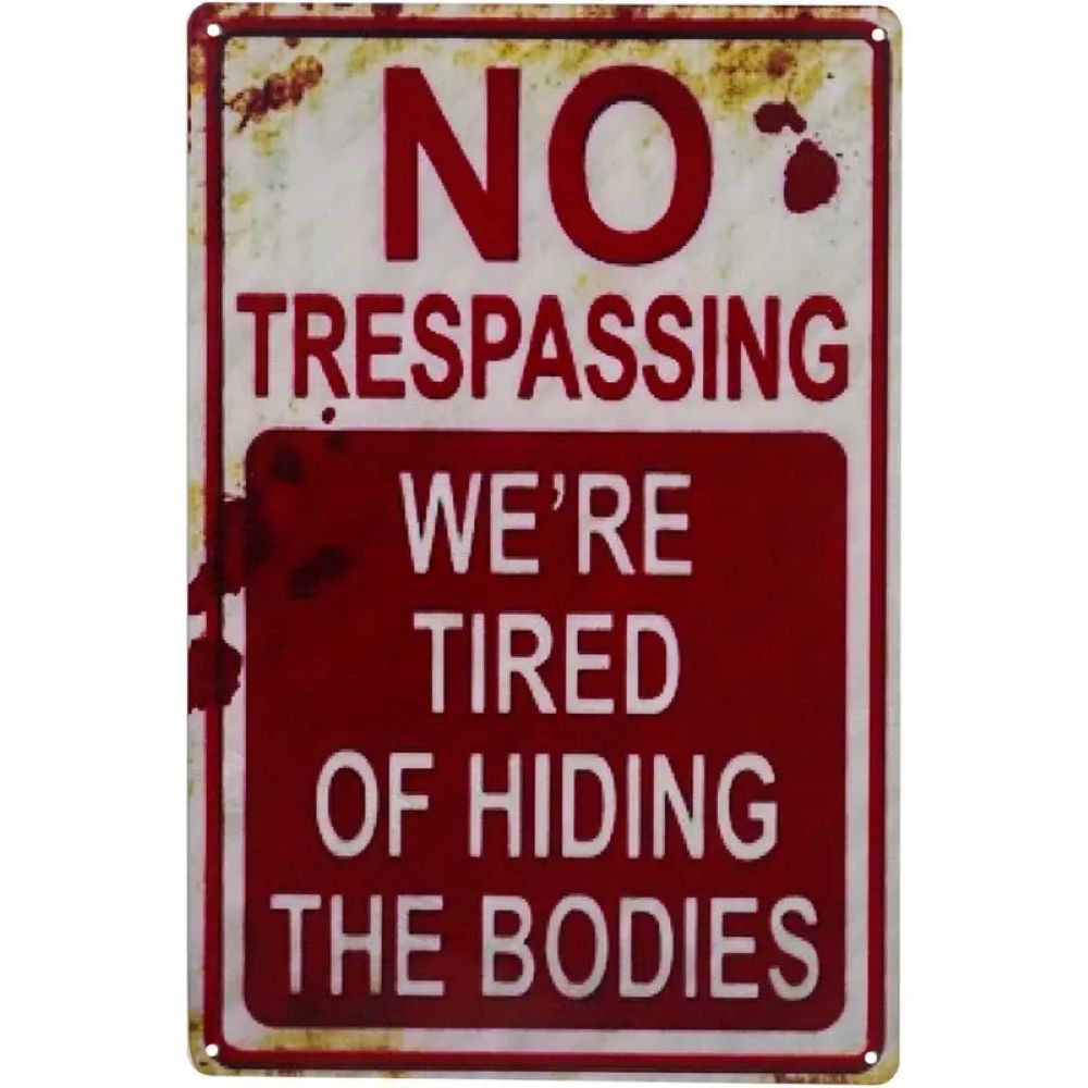 "Don’t Say It Too Fast" Metal Sign - Humor Rebus Joke Tin Plaque