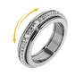 Spinner Fidget Band Rings for Stress Relief and Wedding Promise