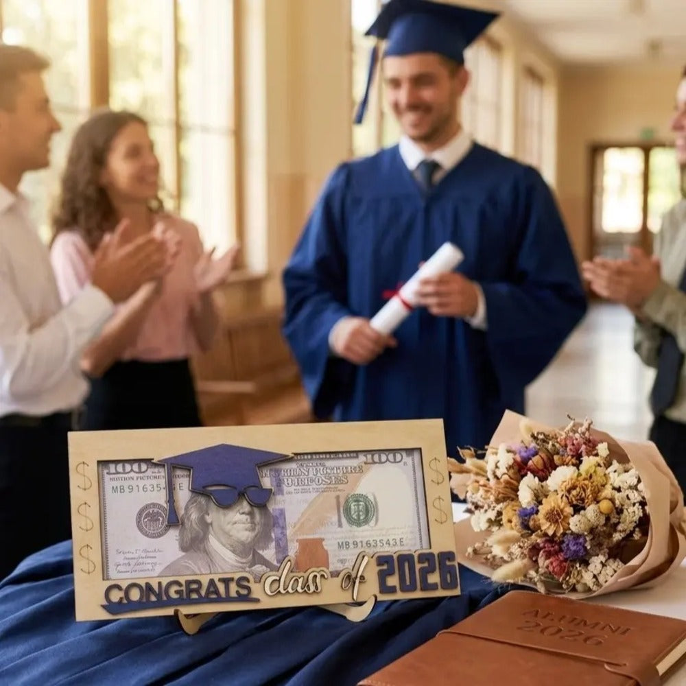 Wooden Money Holder – Unique Cash Gift Keepsake Box