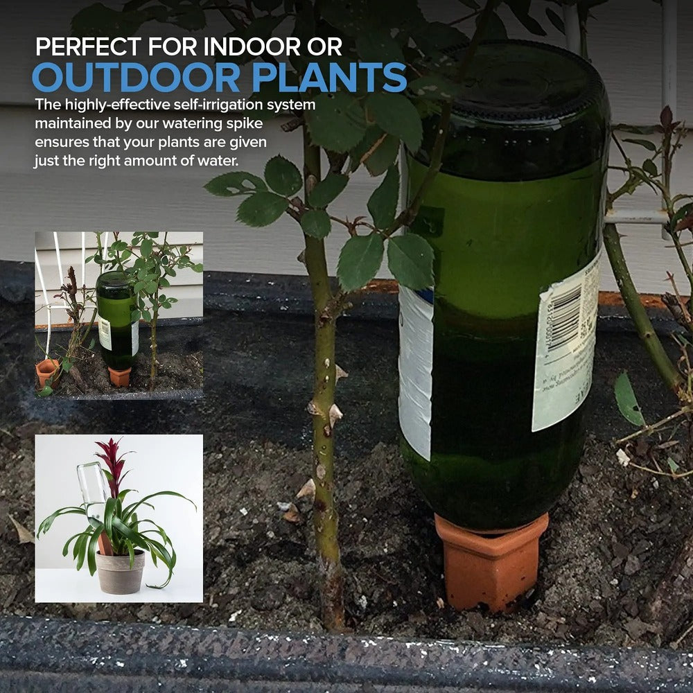 Ceramic Terracotta Self Watering Spikes – Automatic Plant Watering System for Indoor & Outdoor Plants