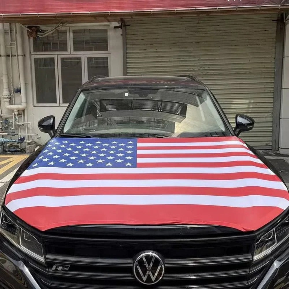American Car Hood Flag