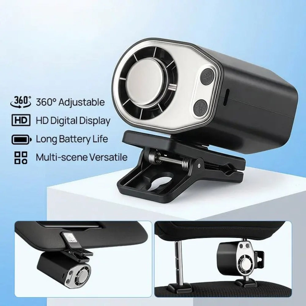 Portable Cooling Clip-On Fan - Rechargeable Clip Fan