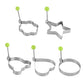 5 Counts Set Fried Egg Rings Molds - Multifunctional Breakfast Tool