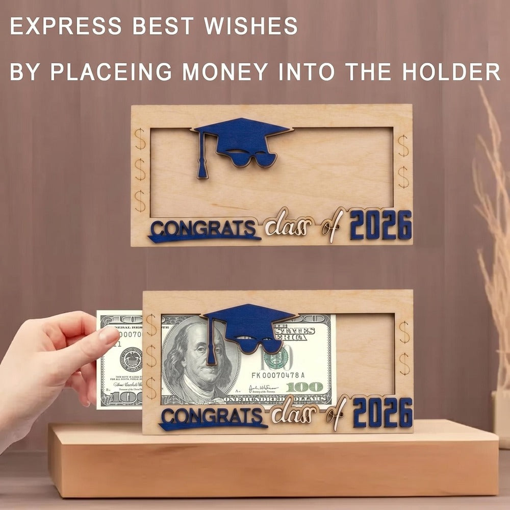 Wooden Money Holder – Unique Cash Gift Keepsake Box