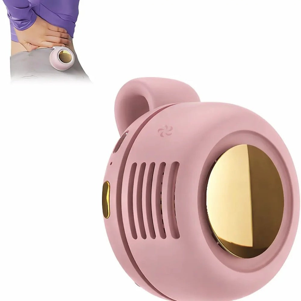 Mini Bladeless Fan – Rechargeable 360° Rotating Personal Cooler