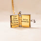 For Daughter - I'm Always With You Book Necklace