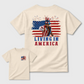 Apollo Creed Living In America July 4th Independence Day Graphic T-Shirt