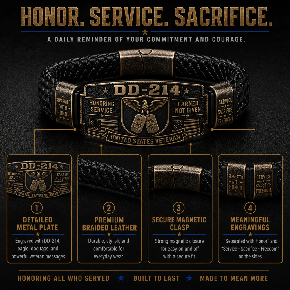 DD-214 Veteran Honor Bracelet