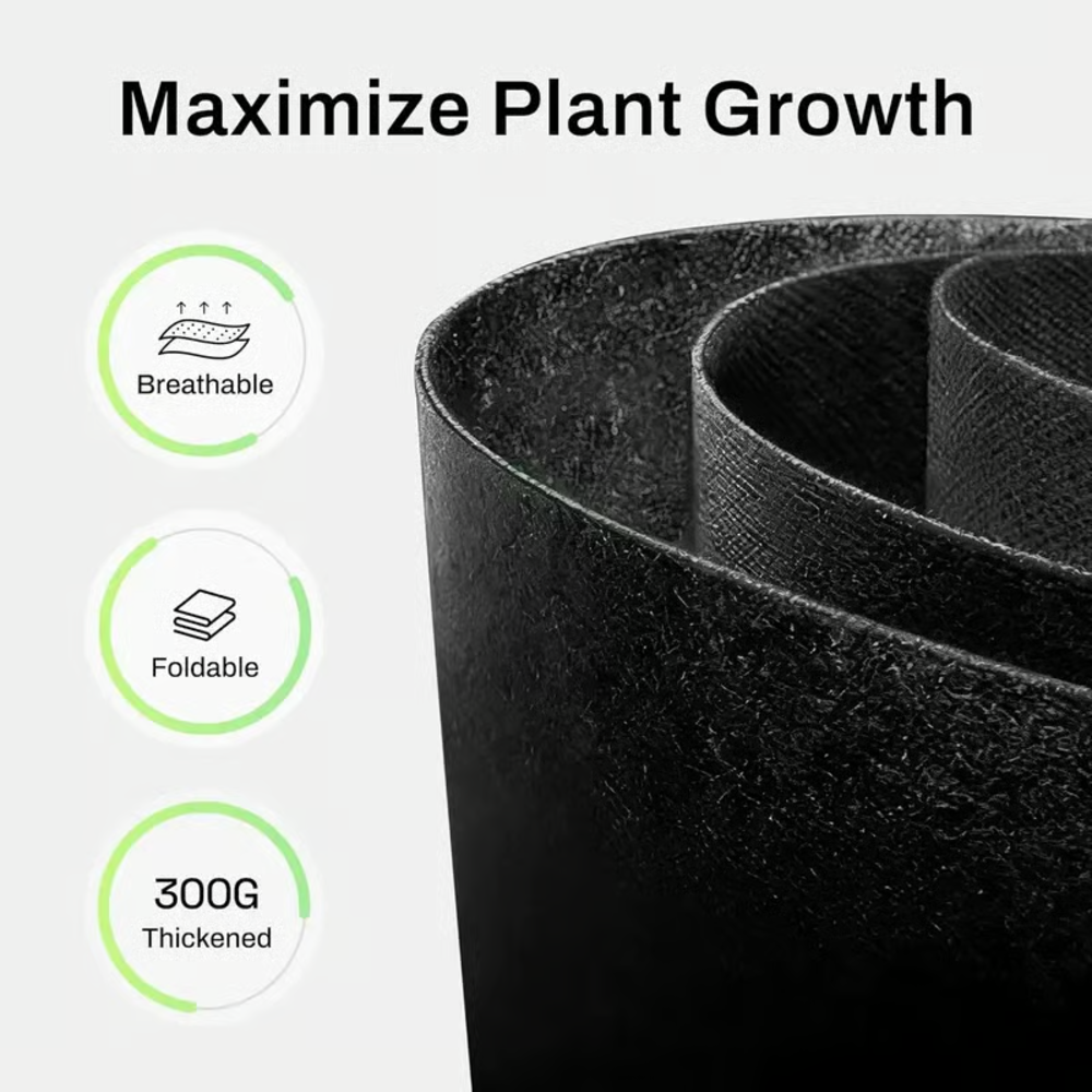 5-Pack 5 Gallon Grow Bags – Heavy Duty Aeration Fabric Pots with Handles for Vegetables, Flowers & Fruits