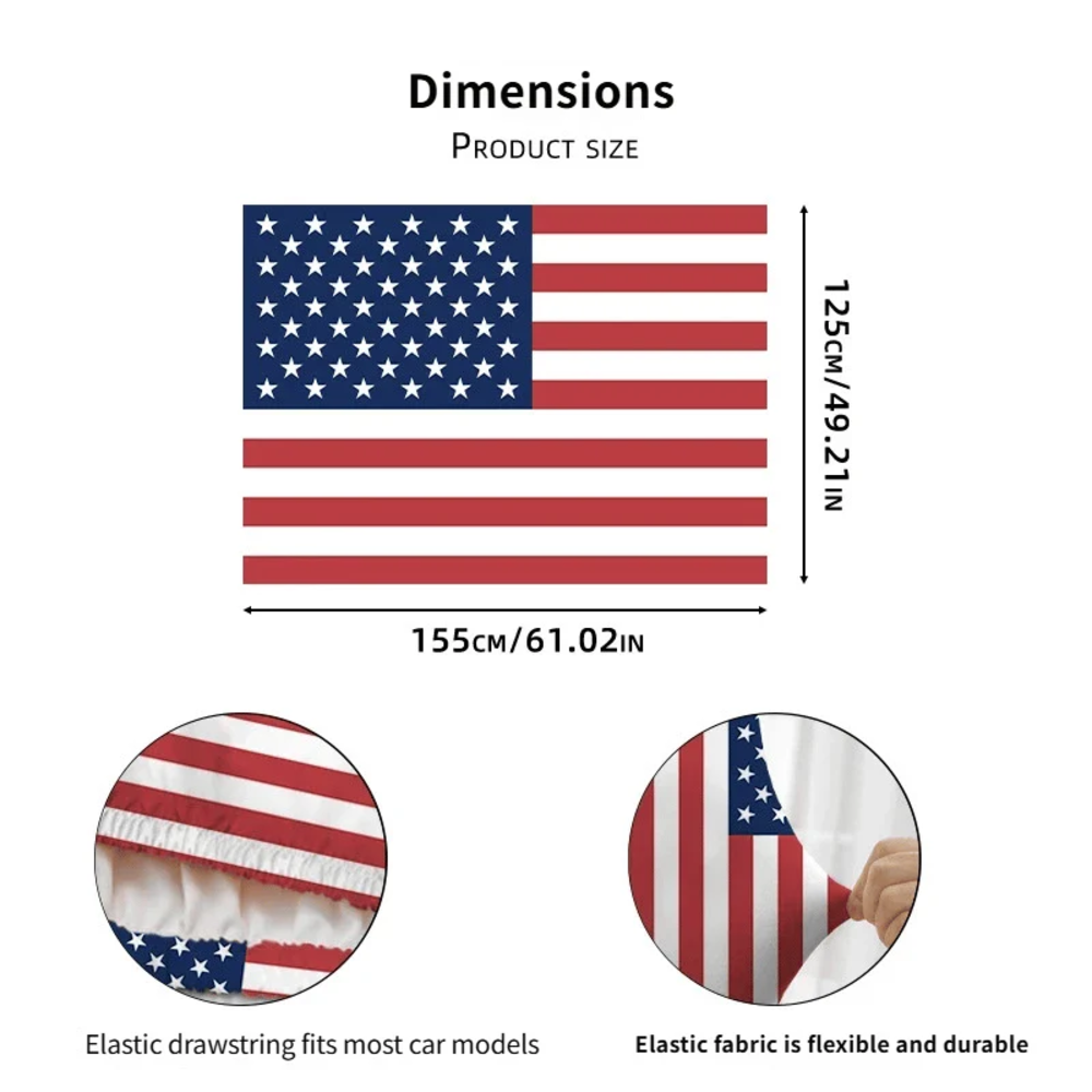 American Car Hood Flag