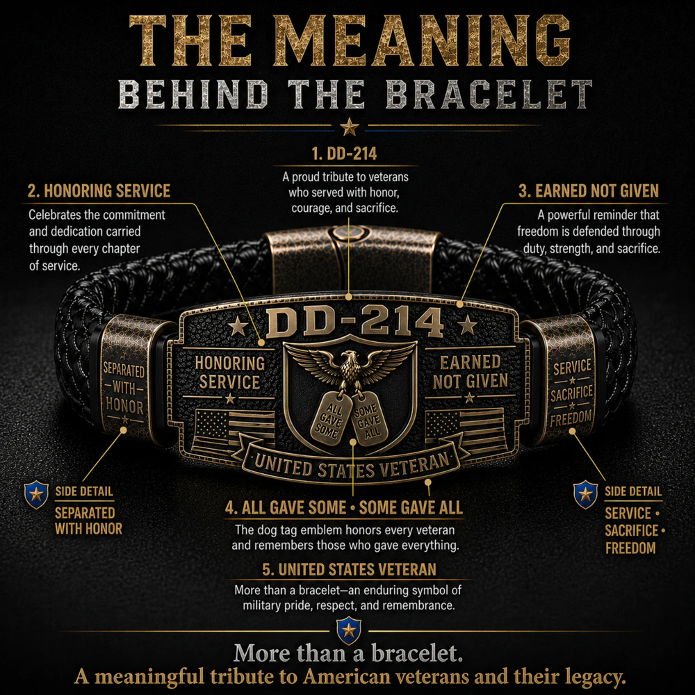 DD-214 Veteran Honor Bracelet