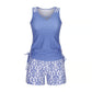 Women's Tummy Control Tankini Set with Built-In Bra – Flattering Boho Swimwear with Shorts