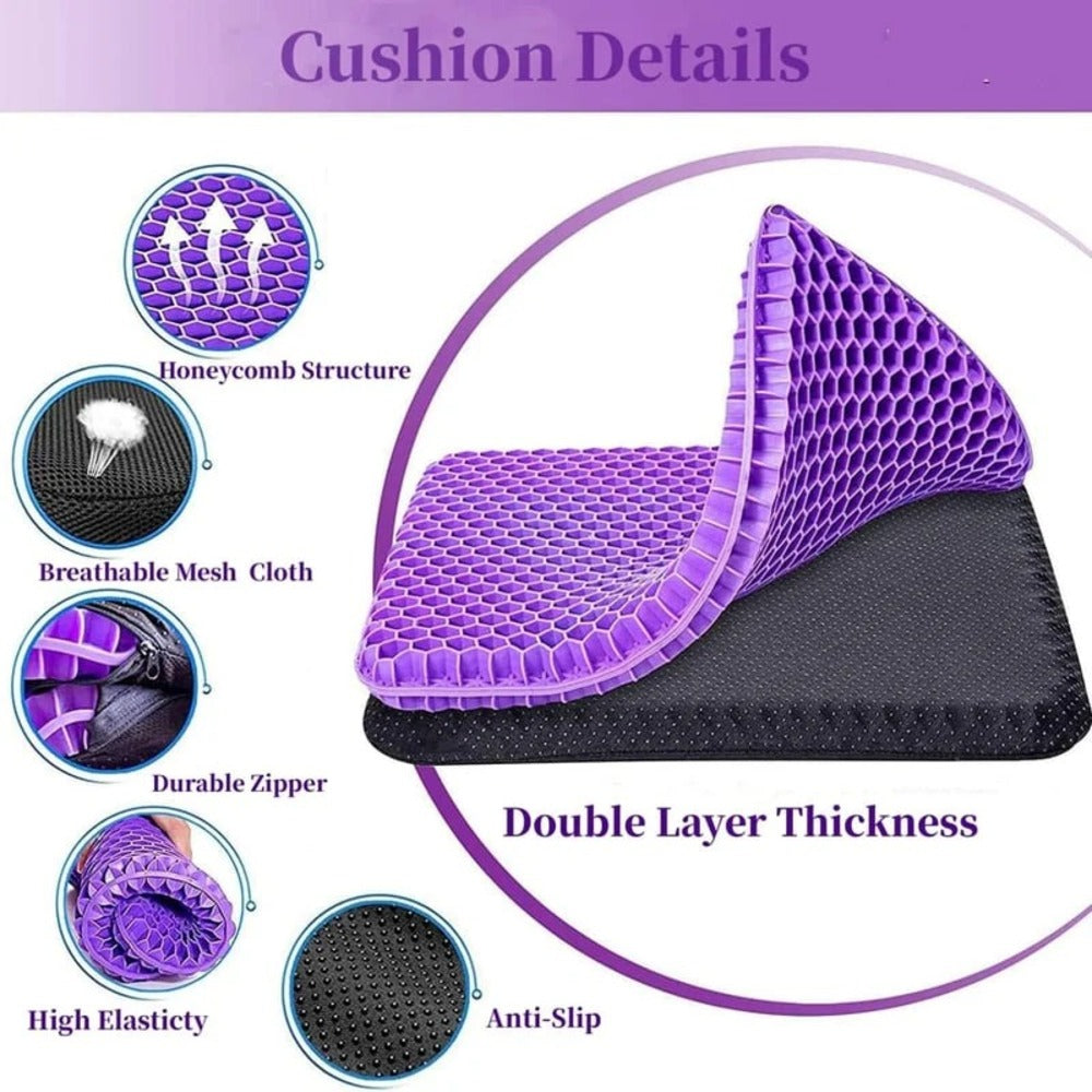 Ergonomic Silicone Seat Cushion – Relief You Can Feel