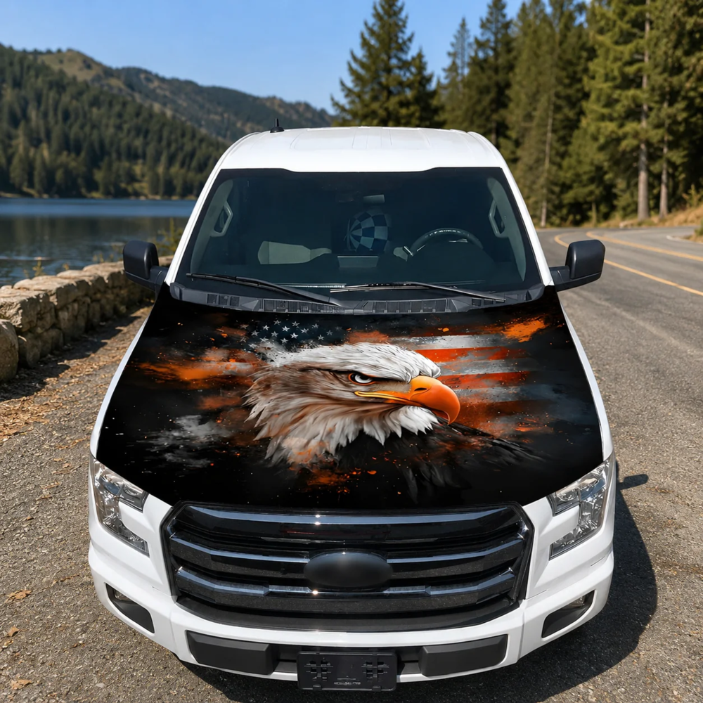 American Car Hood Flag