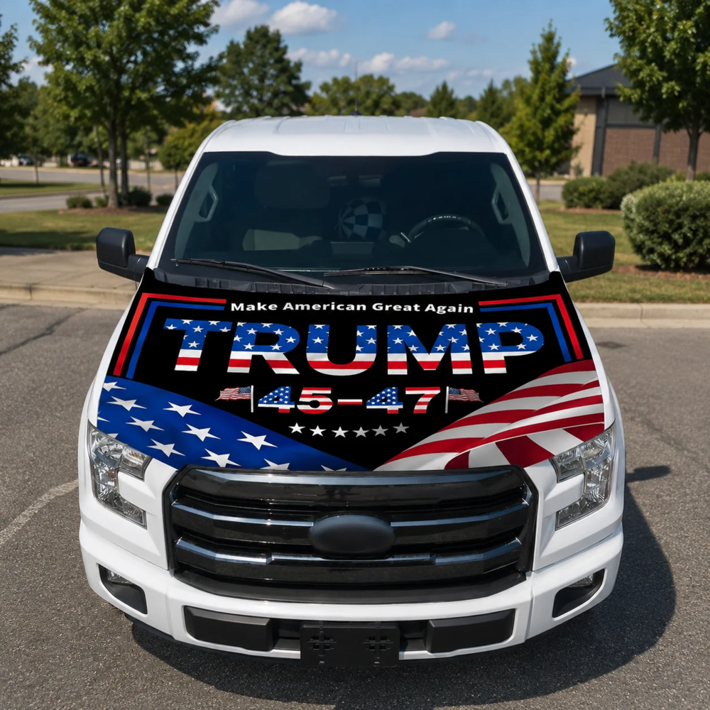 American Car Hood Flag
