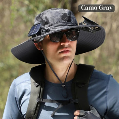 Solar Cooling Sun Hat – Portable Fan Cap