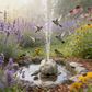 Solar Rock Bird Bath Fountains