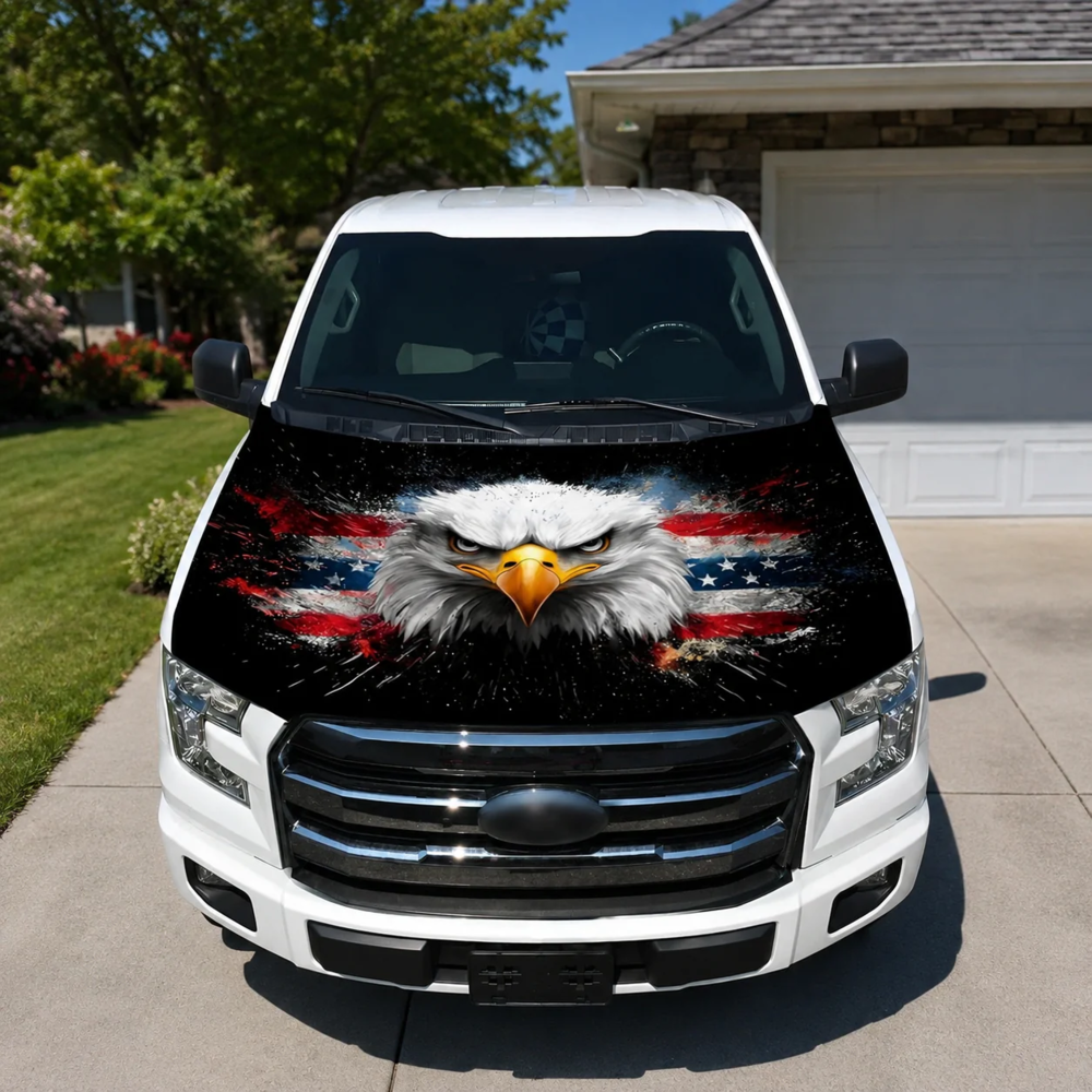 American Car Hood Flag
