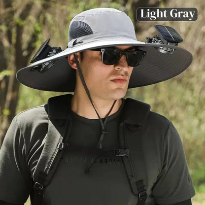 Solar Cooling Sun Hat – Portable Fan Cap