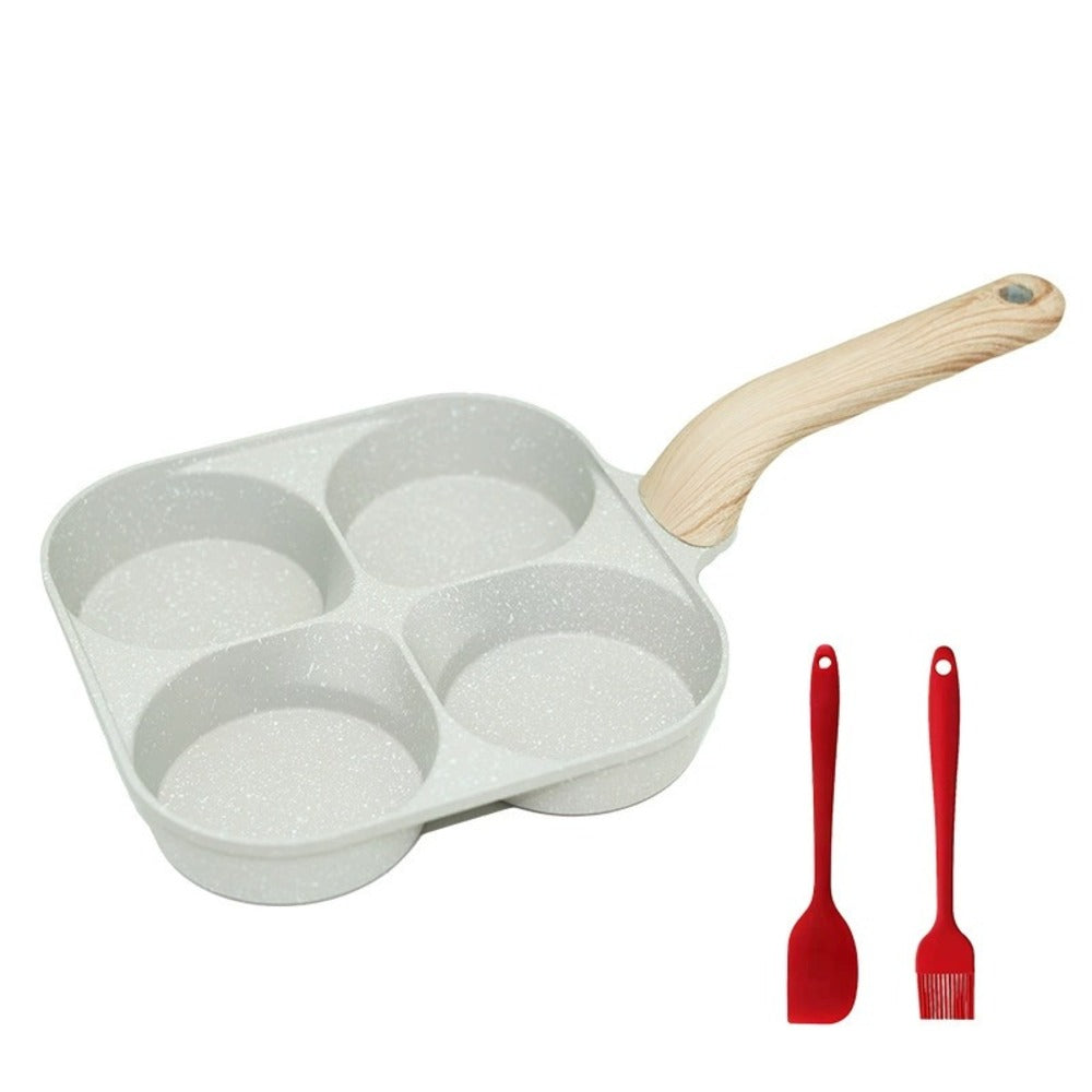 Non-Stick 4-in-1 Breakfast Pan – Multi-Section Skillet for Eggs, Pancakes & Bacon