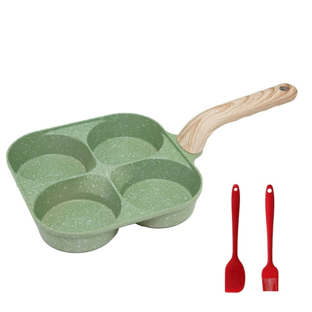 Non-Stick 4-in-1 Breakfast Pan – Multi-Section Skillet for Eggs, Pancakes & Bacon