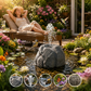 Solar Rock Bird Bath Fountains
