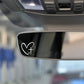 Heart & Cross Car Mirror Stickers – Car Rearview Mirror Decal