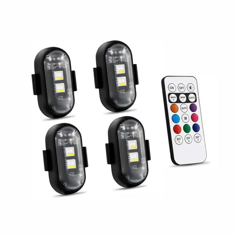 RGB LED Strobe Light – 8-Color Remote Control Flash Light