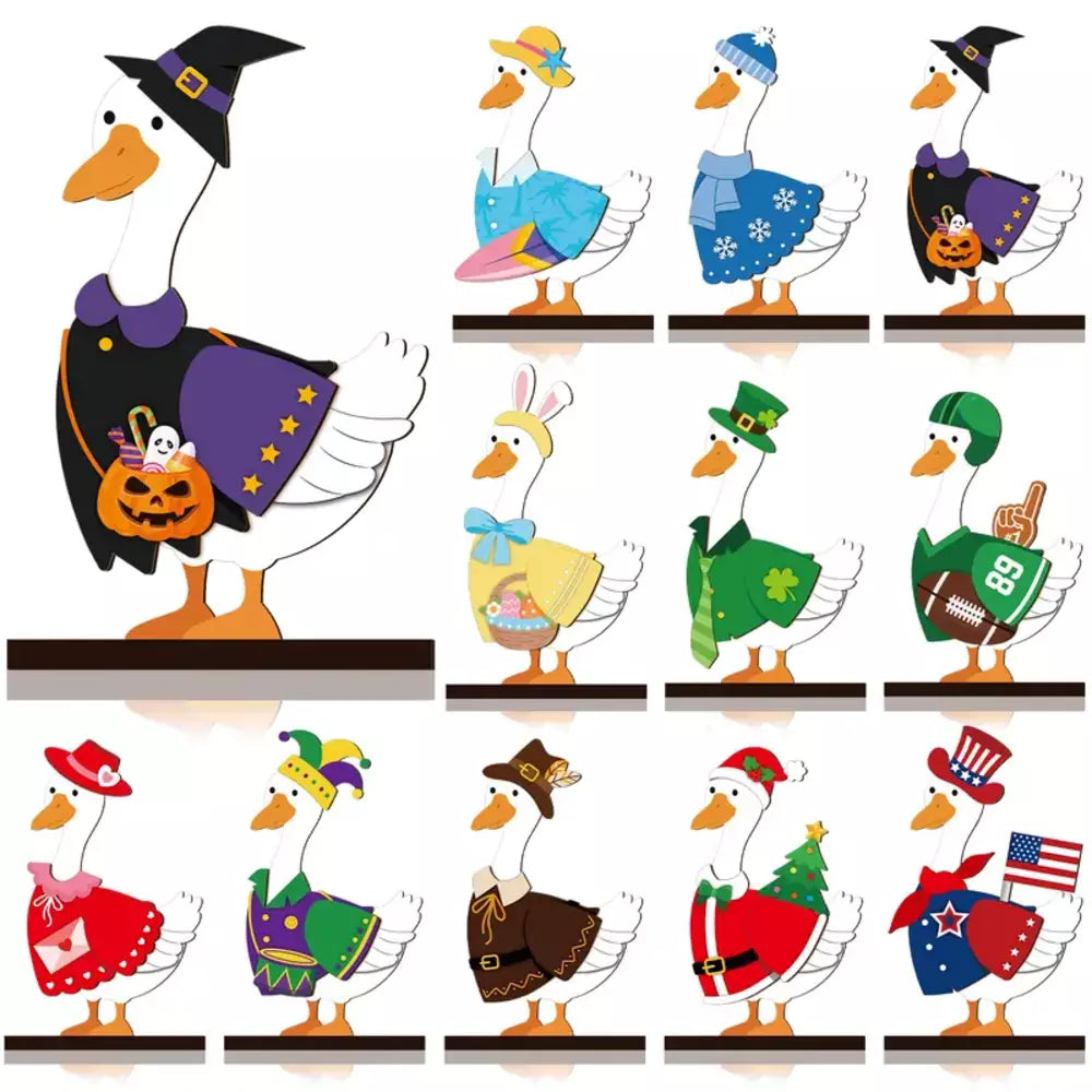 Interchangeable animal decor designed for year-round holiday decorating