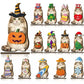 Cute animal wooden holiday decor with interchangeable accessories