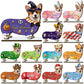 Magnetic seasonal animal tabletop decor with interchangeable designs