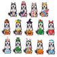 Magnetic animal decor showing easy interchangeable seasonal accessories