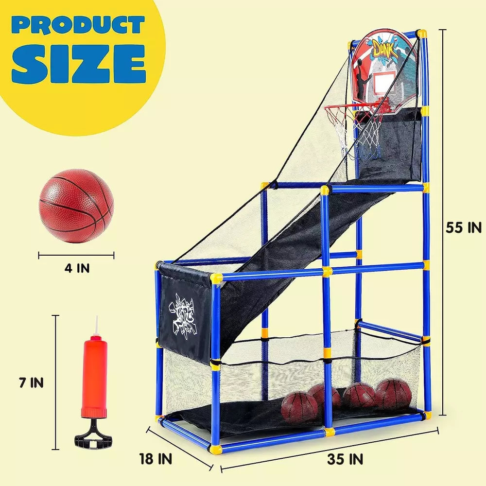 Dimensions of the kids basketball hoop set